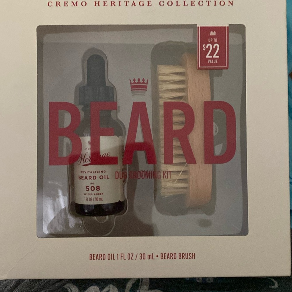 Cremo Heritage Collection Beard Grooming Kit New in box